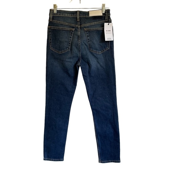 RE/DONE Originals 90s High Rise Ankle Crop Jean Size 27 New with Tag - Picture 8 of 16